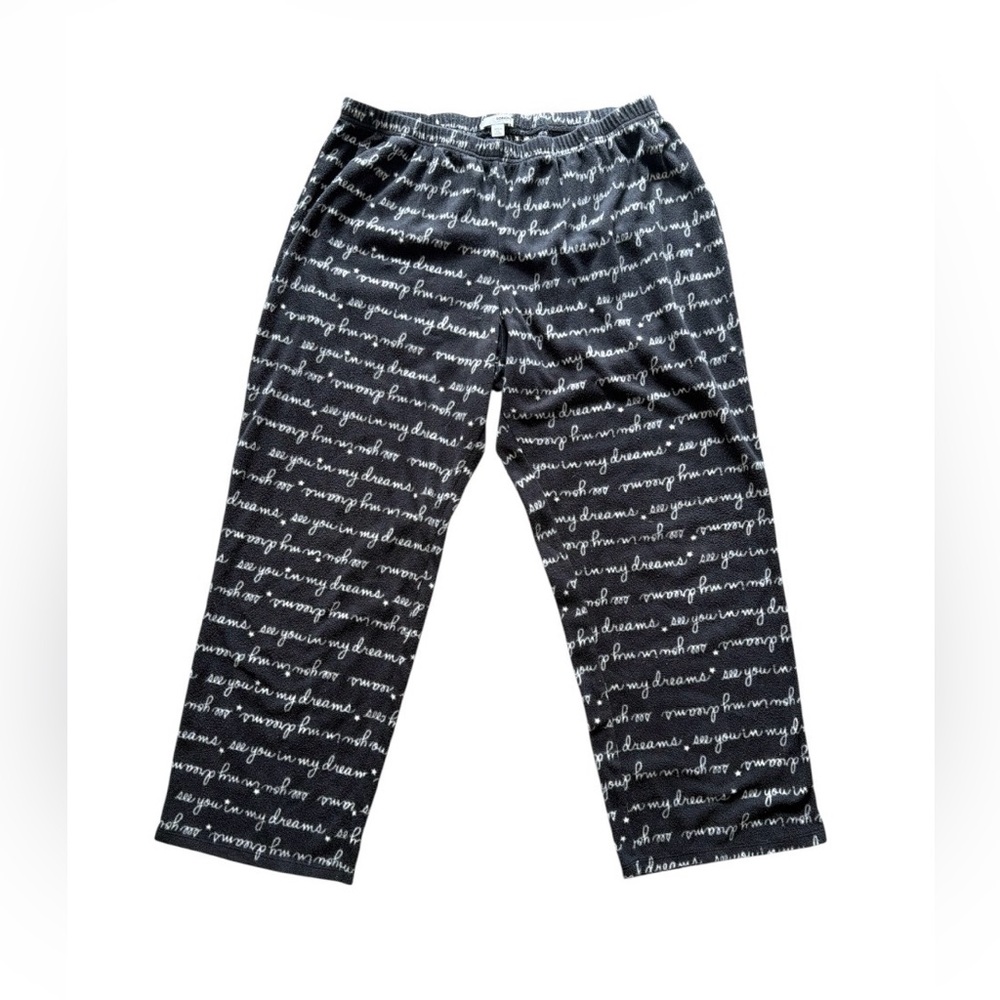 Sonoma women’s soft fleece elastic drawstring pajama pants